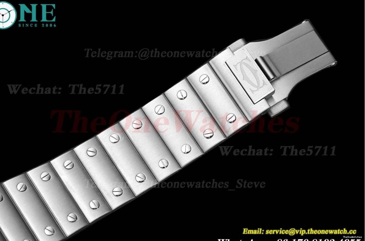 SS Green XL Cartier SS Santos MY9019 BVF De 40mm Dial 1211